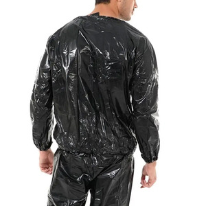 Vente en gros de costume de sauna complet de haute qualité avec logo personnalisé ensemble de 2 pièces pour hommes pour la perte de poids veste et pantalon de sauna - Product Image 6
