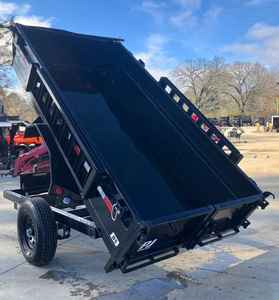 Remolque de descarga 510 5K en buen estado, de un solo eje, con puertas tipo granero, rampas, plataforma de acero hidráulica con motorreductor, alta productividad - Product Image 2