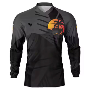 100% poliéster bicicleta y motocicleta manga larga a prueba de viento Racing Jerseys transpirable Motocross Jersey con diseño en blanco personalizado - Product Image 3