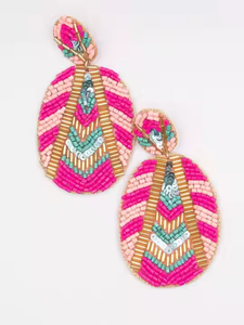 Pendientes de diseño de bordado de mariposa Estilo clásico de moda Unisex para regalos y fiestas por Artesanías MD - Product Image 3