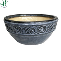 Jardinière carrée en terre cuite/lot de 3 pièces/fournitures de jardin en terre cuite (HG 13-6027/3)