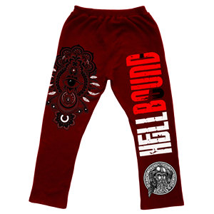 Pantalon de survêtement en coton de qualité supérieure Design personnalisé Pantalon pour homme imprimé vintage Pantalon rouge de luxe pour homme lavé à l'acide - Product Image 2