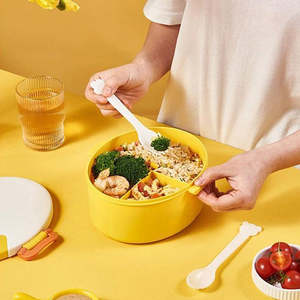 Boîte à lunch bento pour enfants sans BPA, compartiments en plastique chauffables pour la conservation des aliments, pour les déjeuners scolaires des bébés, impression personnalisable - Product Image 5