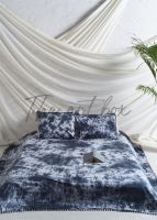 Vente chaude Coloré Coton Drap Housse De Luxe Tie Dye Ensemble De Literie Chambre Drap Plat Couvre-lit Unique Maison & Hôtel Décor