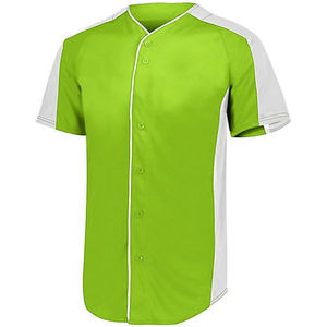 Camiseta de béisbol con botón completo de último diseño para hombre, ropa deportiva de buena calidad con impresión por sublimación, servicio OEM ODM para jóvenes - Product Image 6
