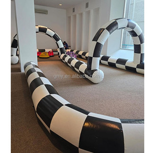Voitures tamponneuses noires et blanches à <span class=keywords><strong>prix</strong></span> avantageux, piste de course gonflable, jeu interactif <span class=keywords><strong>pour</strong></span> <span class=keywords><strong>location</strong></span> de fête - Product Image 1