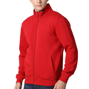 Long Sleeve <b>Men's</b> Hooded Fleece <b>Hoodies</b> with Breathable Jersey Material Full <b>Zip</b> Breathable Lined Pocket Customizable Jacket - Product Image 3