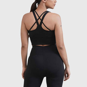 Soutien-gorge de sport TikTok tendance, sexy, à col haut, personnalisé, pour filles, vêtements de sport, haut de soutien-gorge, 2024, sublimation personnalisée, logo uni pour femmes - Product Image 6