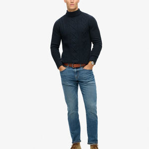 Vente en gros nouveau pull uni pour hommes sur mesure dernière conception de qualité supérieure pull pour hommes en coton et laine 2026 - Product Image 3
