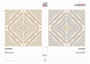 Colección Bookmatch Azulejos de pared de porcelana 600x1200 | Azulejos de aspecto mármol brillante de gran formato 24x48 | Decorativo moderno Premium - Product Image 2