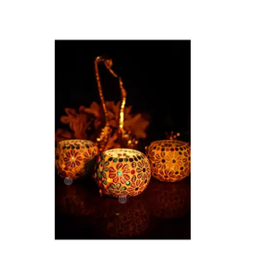 Candelero de vidrio de mosaico de último diseño votivo para decoración de balcón candelabro hecho a mano de diseño elegante Navidad votiva - Product Image 5