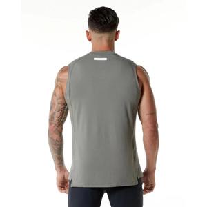 Nueva camiseta sin mangas de talla grande para hombre, camiseta informal tejida de secado rápido transpirable personalizada - Product Image 5
