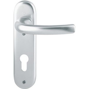 Ensemble de poignées courtes HOPPE avec levier arrondi Tky 1710/273KP en aluminium F1 PZ, poignées et boutons pour meubles - Product Image 1