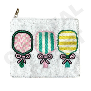 Monedero de cóctel personalizado con diseño de cuentas de semillas Hermoso regalo de mamá-Accesorio de moda para billetera de corazones para niñas - Product Image 5