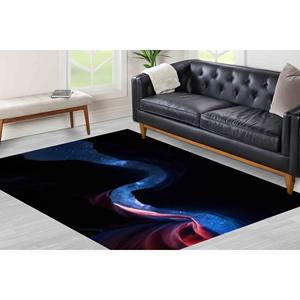 Starry Sky <b>Rug</b>: Colorful Landscape Print, Non-Slip Thin <b>Rug</b>,<b>Chenille</b> <b>Rug</b> - Product Image 2