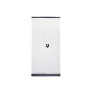 Armario Metálico de Almacenamiento Elegante en Gris Oscuro y Blanco Estilo Moscú - Product Image 1