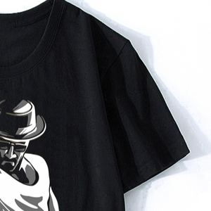 เสื้อยืดพิมพ์ลายดิจิทัลของผู้ชายระบายอากาศได้เสื้อยืดผ้าฝ้าย100% น้ำหนักเบาทรงหลวมพิมพ์ลายดิจิทัล - Product Image 4