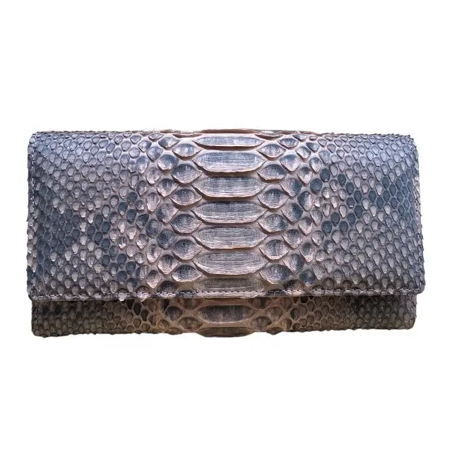 새로운 디자인 럭셔리 이국적인 독특한 여성 지갑 정품 가죽 가죽 스킨 클러치 지갑 패션