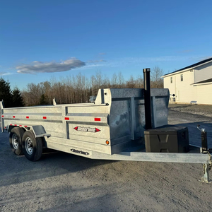 Tractor agrícola Remolque basculante hidráulico Remolque basculante de granja Remolques basculantes de tractor - Product Image 1