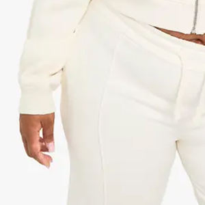 Sweat à capuche pour femme, couleur unie, fermeture éclair, manches longues, prix de gros pour les acheteurs en gros, vêtements décontractés pour l'hiver, avec logo personnalisé - Product Image 3