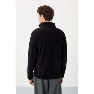 Sweat-shirt en molleton noir pour homme Air Jones Hardy - Coupe standard - Pull chaud 100% polyester à col rond pour un usage décontracté - Product Image 6
