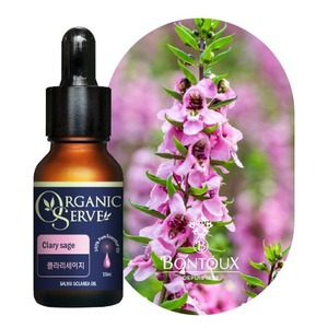 Olio Essenziale di Salvia Sclarea Biologico Bontoux 15ml - Olio Corpo Idratante e Nutriente per Rassodare e Illuminare - Product Image 1