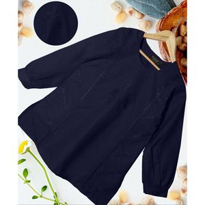 KN QAZYRE ผ้าป๊อปลินวินเทจ EMB เสื้อผ้าลำลองที่ระบายอากาศได้ดีและมีสไตล์ - Product Image 4