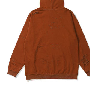 2025 mejor personalizado 100% algodón pesado lavado ácido Vintage francés Terry desgastado Sun Faded Hoodie para hombre servicio OEM - Product Image 4
