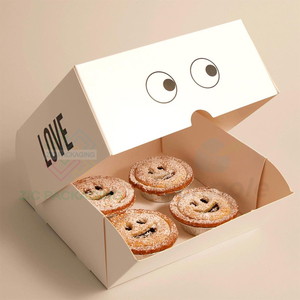 Hot bán có thể gập lại Bánh hộp Brownie bao bì hộp bánh bao bì hộp cho bánh đóng gói - Product Image 5