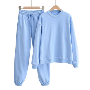 Imprimé femmes survêtement cravate teinture salon ensemble cordon Joggers tenue décontracté 100% coton respirant léger exportation qualité OEM - Product Image 6