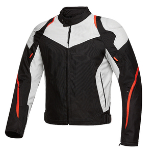 Veste de protection pour vélo de course et moto, vêtement de sport réfléchissant respirant noir blanc rouge, pour l'équitation, homologuée CE - Product Image 6