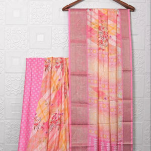 Hermoso sari con borde DE DOBLE TEJIDO Kanchi - Product Image 1