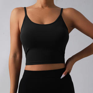 Débardeur court de sport pour femmes en gros personnalisé de haute qualité, soutien-gorge de sport léger, haut de fitness, de pilates et de yoga - Product Image 2