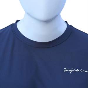 Camiseta de gimnasio de algodón 100% de gran tamaño azul, entrenamiento de rendimiento, camiseta duradera antimicrobiana para entrenamiento, Fitness Boxy Fit - Product Image 3