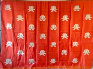 7 X 10 Feet Fabric Curtain <b>Cloth</b> Stage Backdrop for Wedding Event Party Decoration Temple Ceremony Function Diwali Festival - Product Image 4