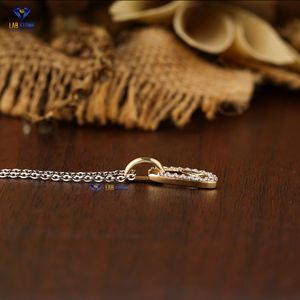 0.153 TDW colgante de diamante de corte brillante redondo con cadena oro amarillo certificado/no certificado Diamante Cvd hpht Joyería de diamantes - Product Image 4