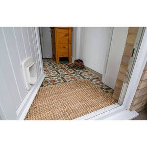 Handmade Natural <b>Jute</b> <b>Rug</b> for Living Room Boho Kilim Style Entryway Carpet - Product Image 4