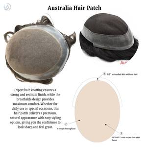 10-Inch Natural Wave <b>Toupee</b> for Men Australian Remy Hair Indian Hair Mono Base Technique Filament Hair Patch - Product Image 4