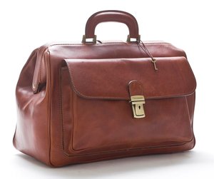 Sacs médicaux vintage en cuir pour médecins, grand sac médical de voyage en cuir pour femmes et hommes - Product Image 1