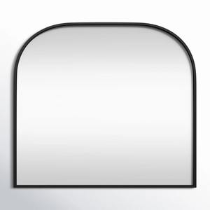 Espejo de Pared Moderno de Estilo Art Deco con Marco Metálico Dorado Cuadrado y Esquinas Redondeadas para Baño, Dormitorio o Boda - Product Image 3