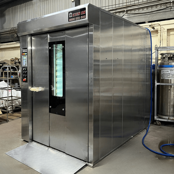 High-Quality Rotary Oven for Bakery 24Trays With Altuntop Trolley Warranty 1 Year Motor 1.5HP Bread Oven Kien an Vietnam Factory