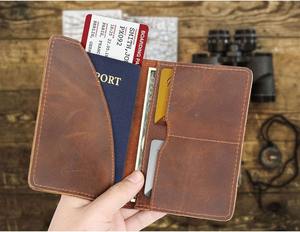 High Quality <b>Passport</b> <b>Cover</b> Holder Custom <b>Leather</b> PTH-0018B - Product Image 2