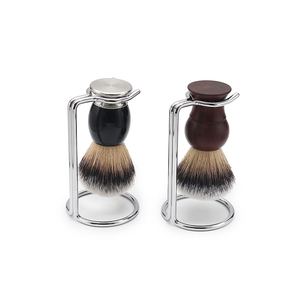 Soporte para brocha de afeitar y maquinilla de acero inoxidable con soporte, ligero y duradero - Product Image 4