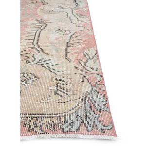 Tapis en laine vintage 9x12 rouge et orange, noué à la main, motif médaillon, pour la maison, la chambre, le salon, le couloir - Pae-3311 - Product Image 4