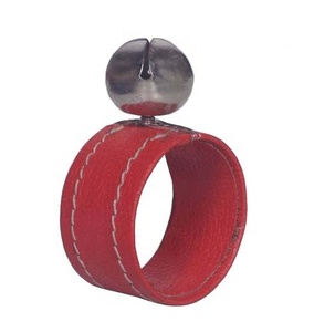 LEATHER NAPKIN <b>RING</b> CUSTOMIZED DESIGNER TISSUE <b>HOLDER</b> NAPKIN <b>RING</b> - Product Image 1