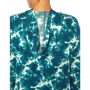 เสื้อฮู้ดไหมพรมผู้หญิงคุณภาพสูง ลายมัดย้อม สำหรับฤดูหนาว พร้อมโลโก้ด้านหน้า ระบายอากาศได้ดีและแห้งเร็ว - Product Image 4