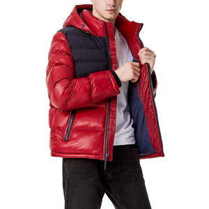 Vestes longues matelassées pour hommes, mode extérieure, épaisses, matelassées, à capuche, légères, thermiques, vêtements d'extérieur, vestes matelassées pour hommes - Product Image 5