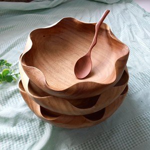 Cuenco de madera de acacia vietnamita, cuenco de flores, vajilla sostenible, logotipo de tamaño personalizado de Vitrapro - Product Image 6