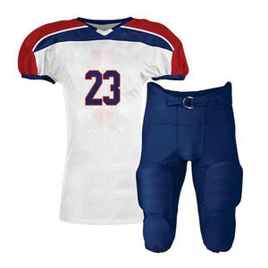 Vente en gros d'uniformes personnalisés de football américain 7v7 avec sublimation personnalisée Nouveau style d'uniformes de football américain 7v7 en coton grande taille - Product Image 1