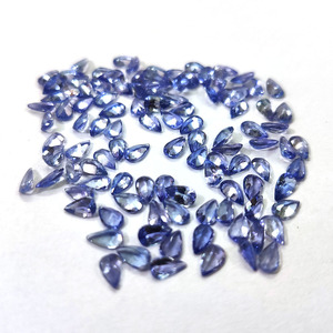 แพร์ตัดแทนซาไนต์ธรรมชาติ7X5มม. พลอยหลวมคุณภาพดีสีกลางขายส่งหินแทนซาไนต์ - Product Image 1